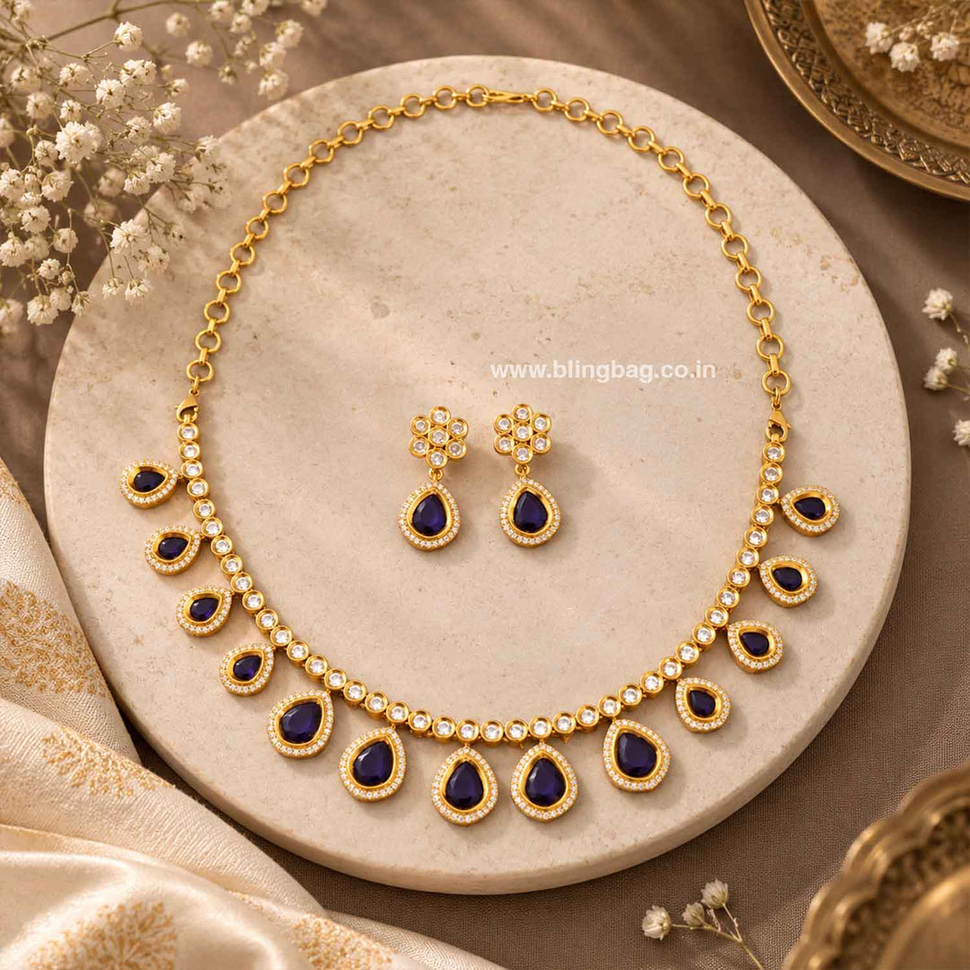 Purple Starlight Victorian Jewellery Set - New Arrival