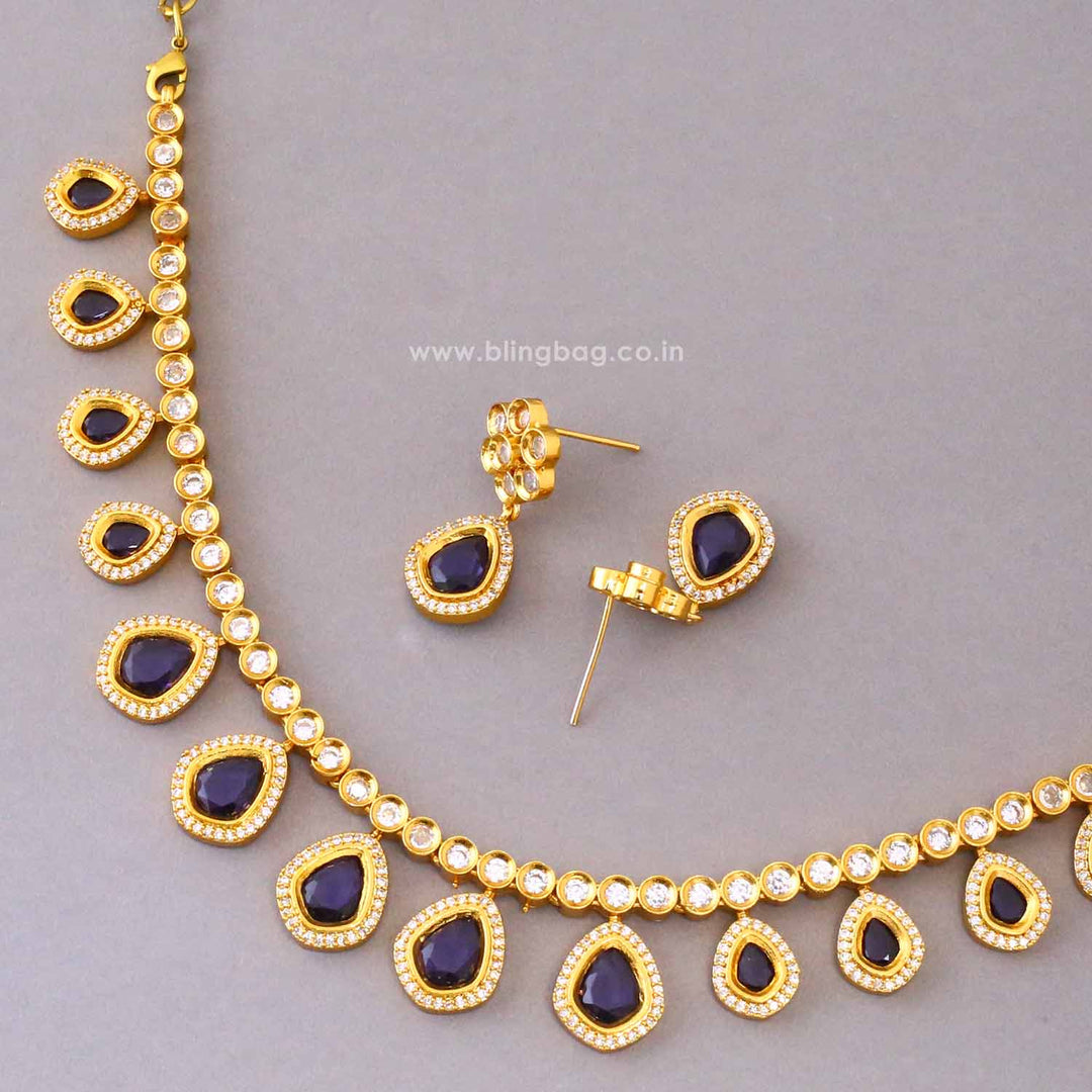 Purple Starlight Victorian Jewellery Set - New Arrival