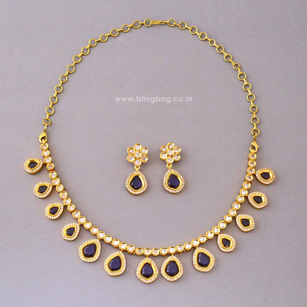 Purple Starlight Victorian Jewellery Set - New Arrival