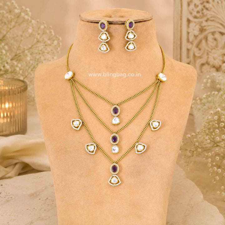 Purple Thalyn Pendant Set - New Arrival