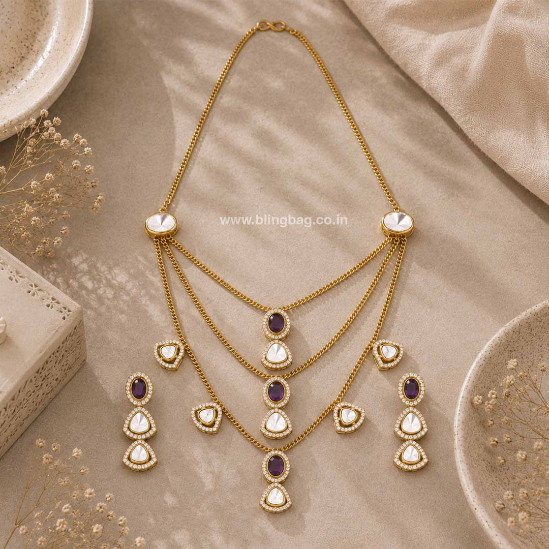 Purple Thalyn Pendant Set - New Arrival