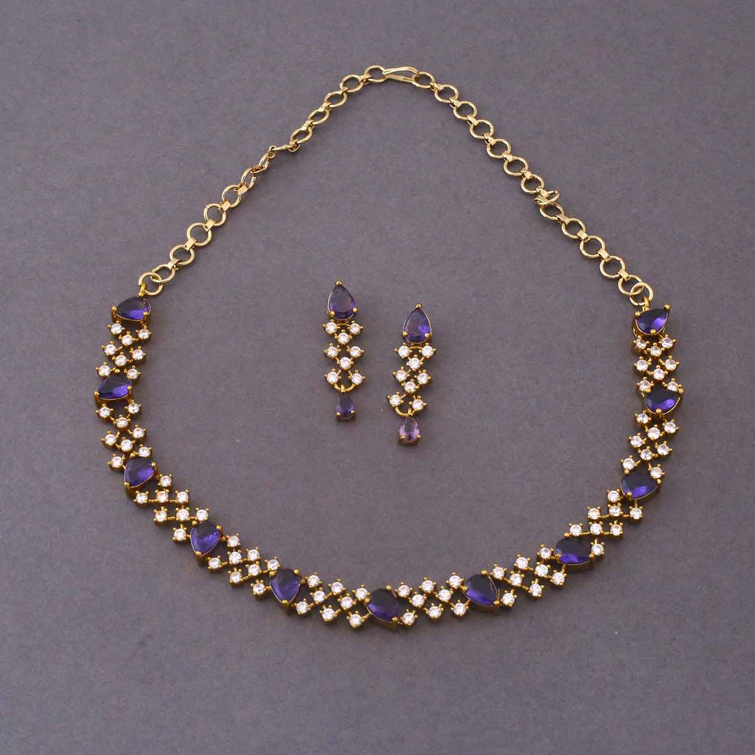 Purple Vionara Victorian Jewellery Set - New Arrival