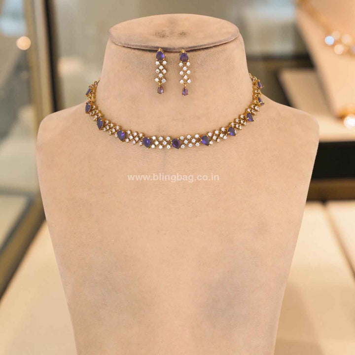 Purple Vionara Victorian Jewellery Set - New Arrival