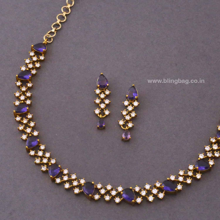 Purple Vionara Victorian Jewellery Set - New Arrival