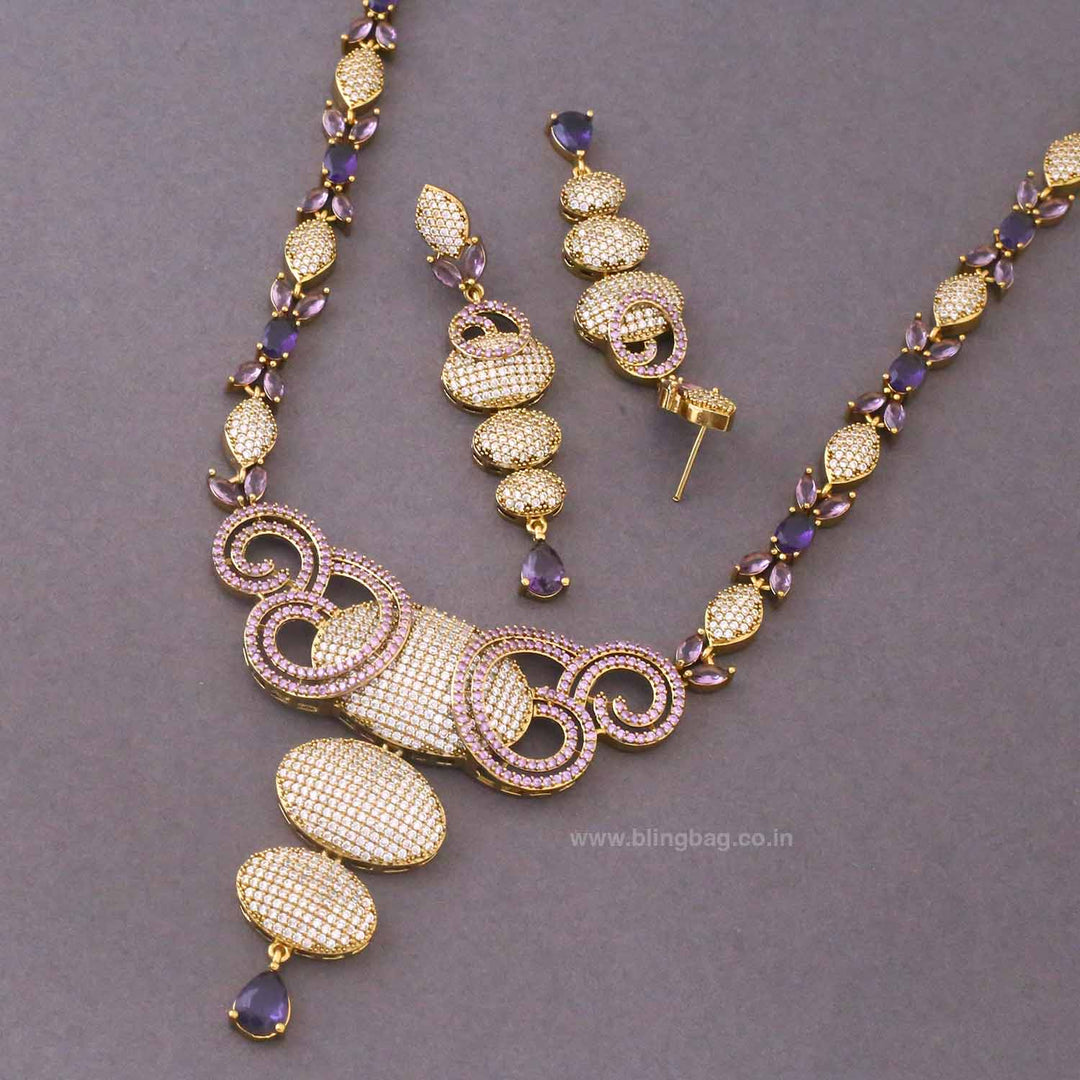 Purple Yasnia Victorian Jewellery Set- New Arrivals