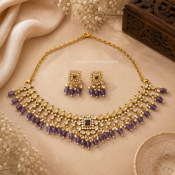 Purple Yuska Victorian Jewellery Set - New Arrival