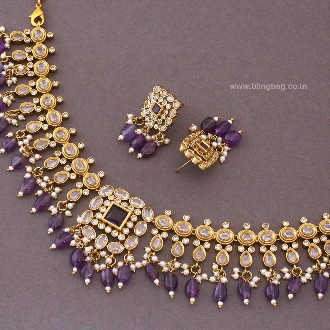 Purple Yuska Victorian Jewellery Set - New Arrival