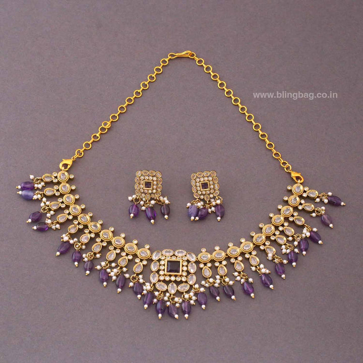 Purple Yuska Victorian Jewellery Set - New Arrival