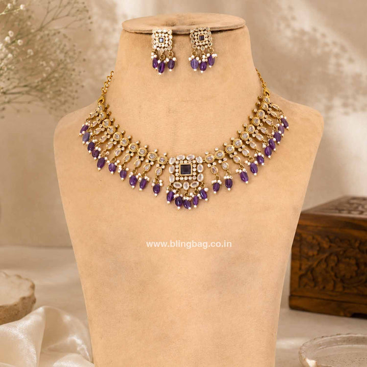 Purple Yuska Victorian Jewellery Set - New Arrival