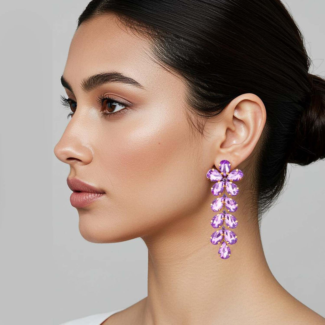 Purple Zillah Danglers