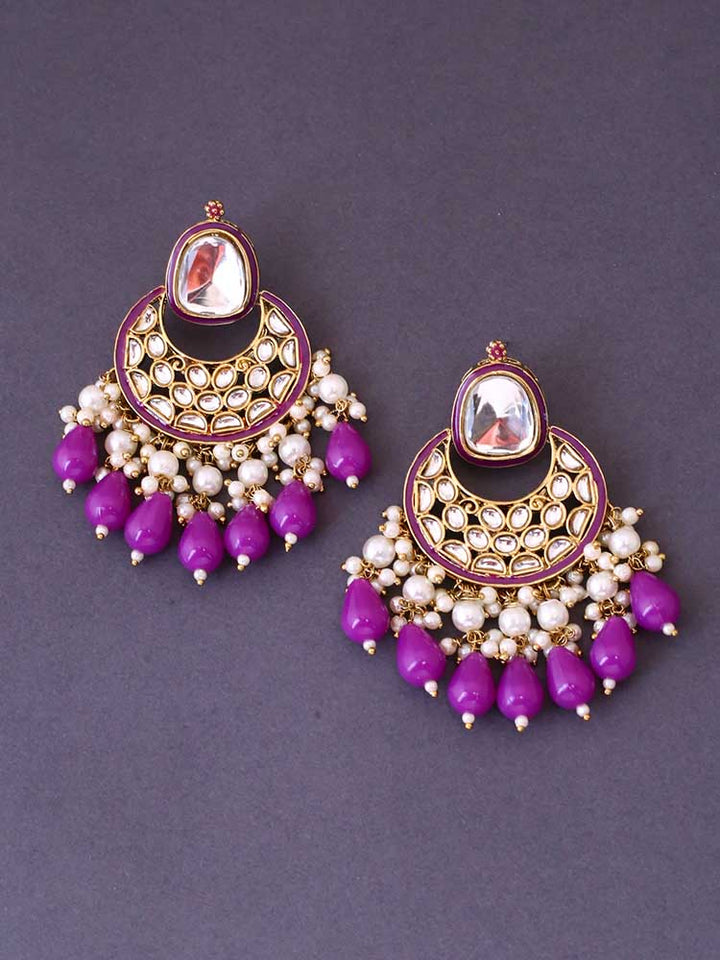 Purple Aabriti Chandbalis