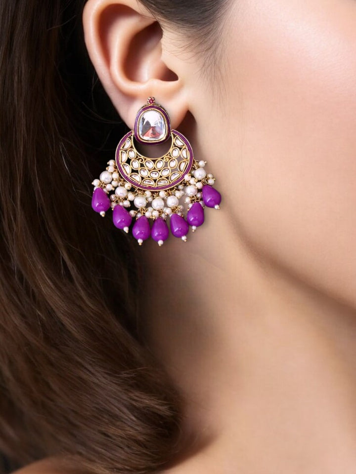 Purple Aabriti Chandbalis