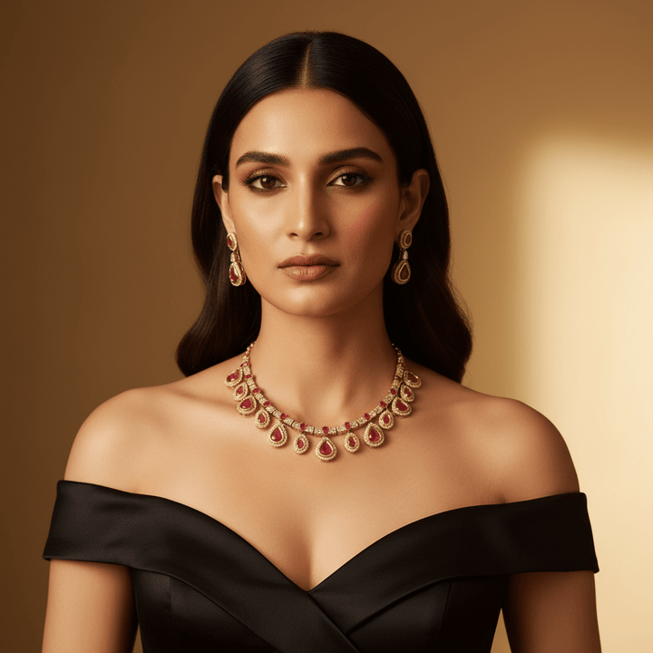 Rani Chintz Hasli Victorian Jewellery Set - New Arrival