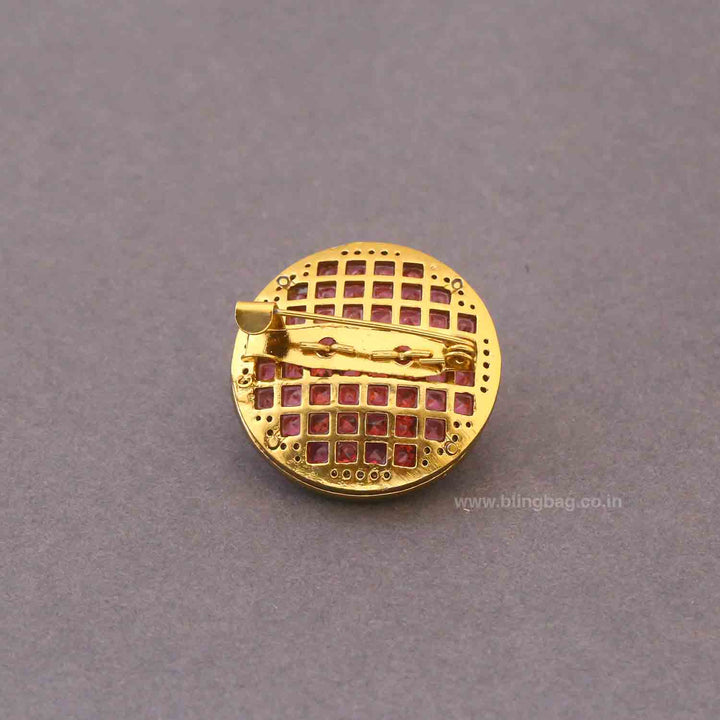 Rani Crystal Swril Brooch