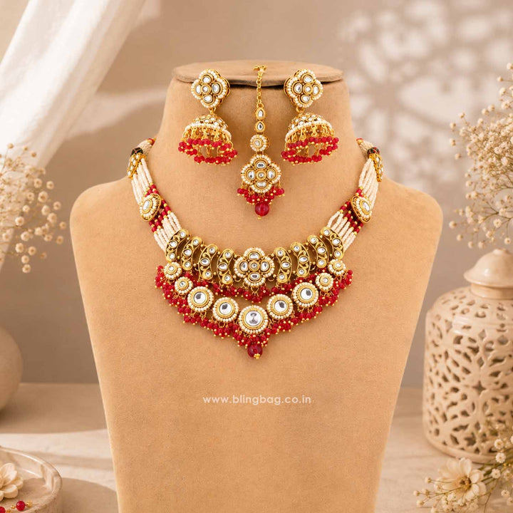 Rani Lahari Kundan Jewellery Set