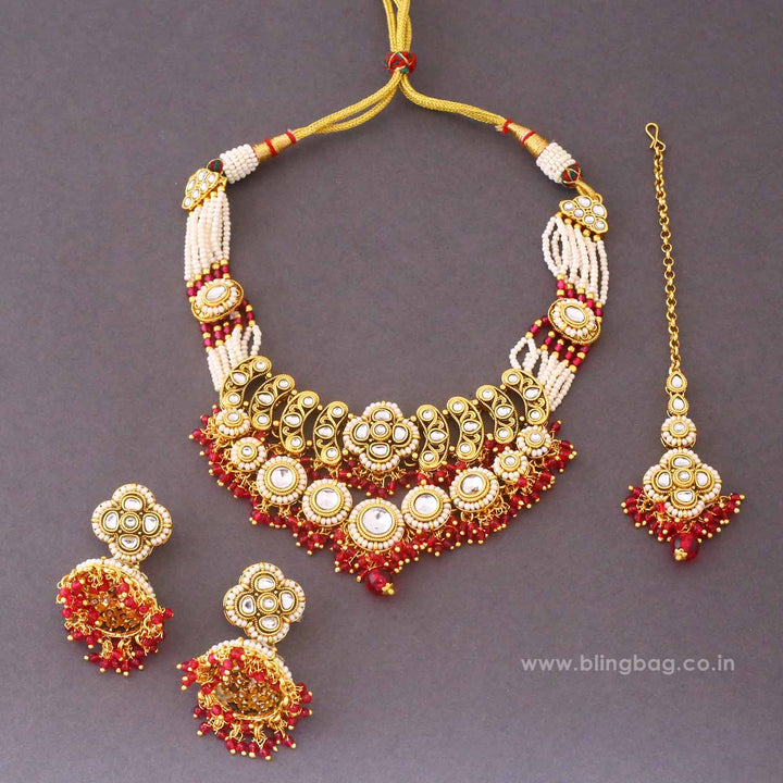 Rani Lahari Kundan Jewellery Set