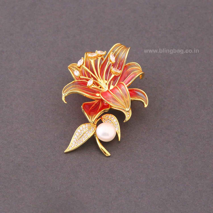 Rani Midnight Lily Brooch
