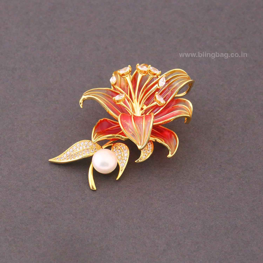 Rani Midnight Lily Brooch
