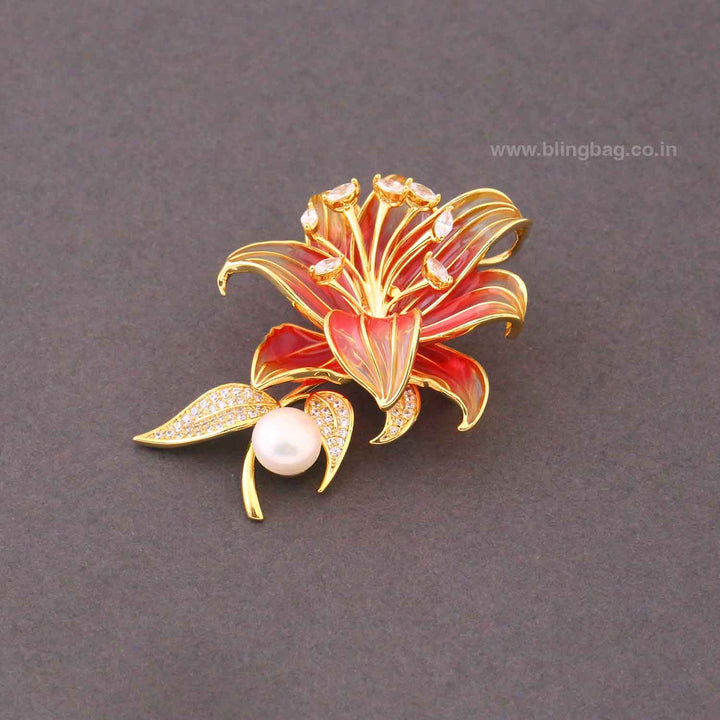 Rani Midnight Lily Brooch