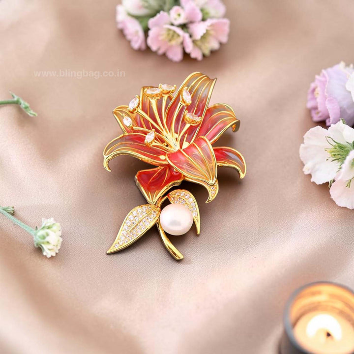Rani Midnight Lily Brooch