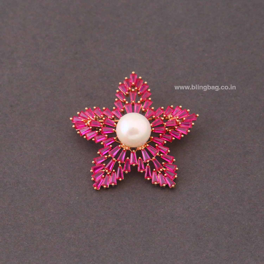 Rani Petal Pearl Brooch