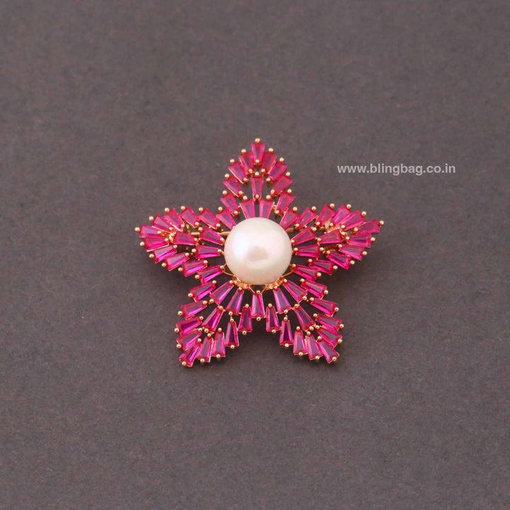 Rani Petal Pearl Brooch