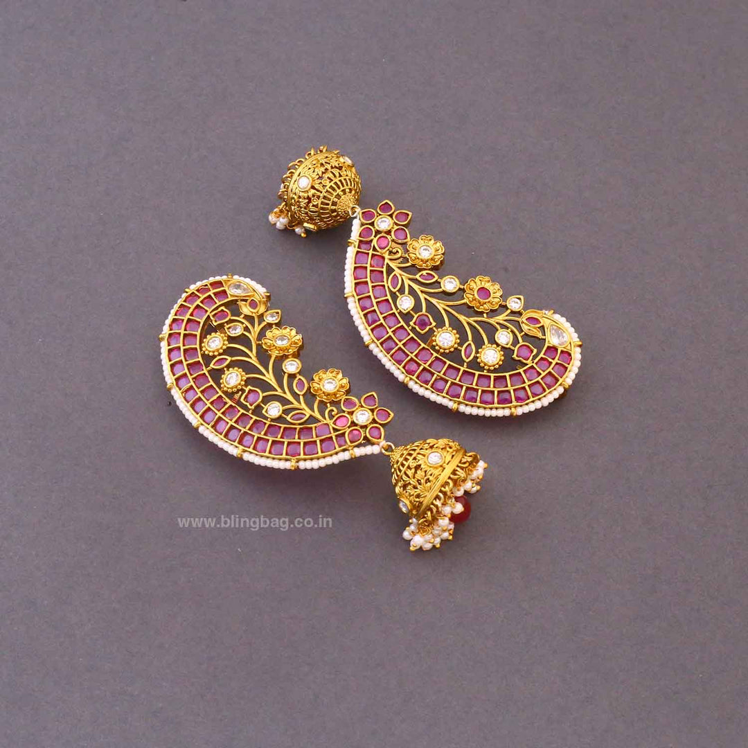 Rani Roshnia Ear Cuff Jhumkis