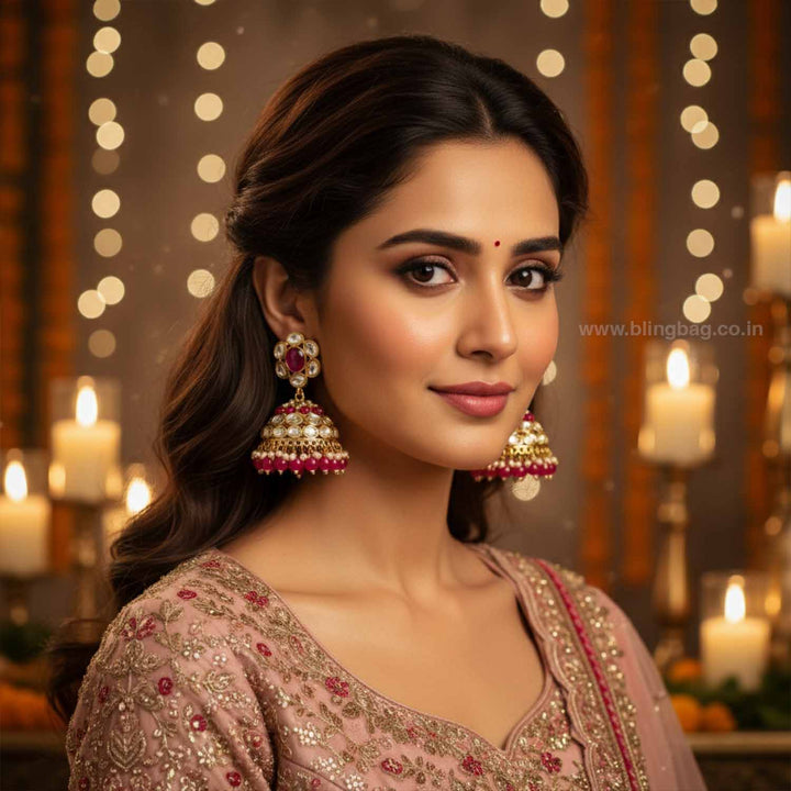 Rani Suweta Jhumkis