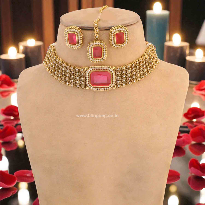 Rani Tanirshi Kundan Jewellery Set
