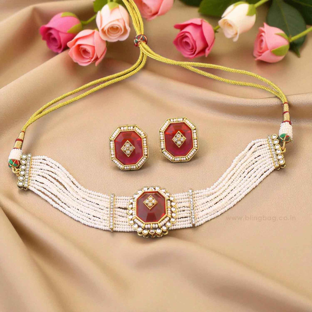 Rani Tithi Kundan Jewellery Set