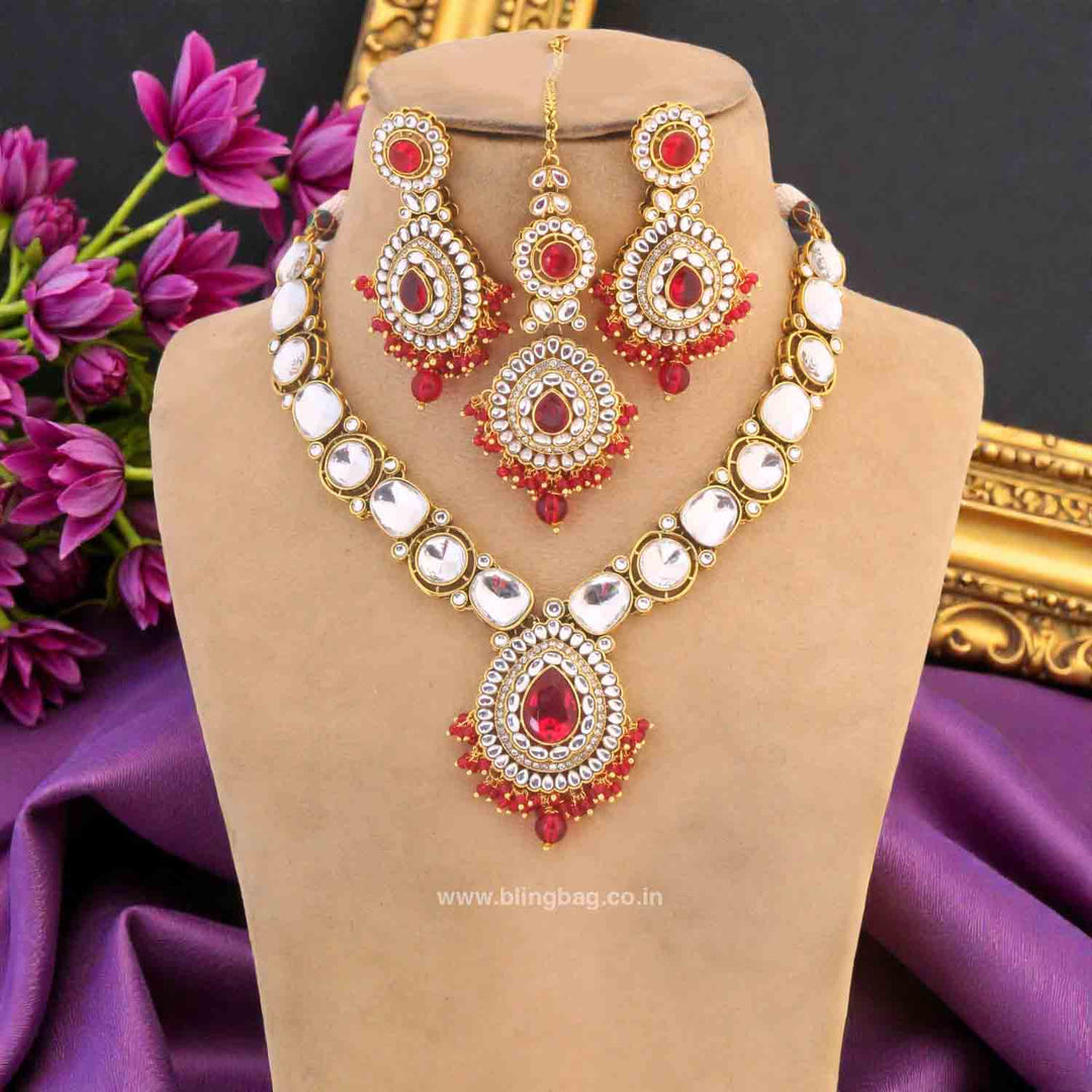 Rani Umisha Kundan Jewellery Set