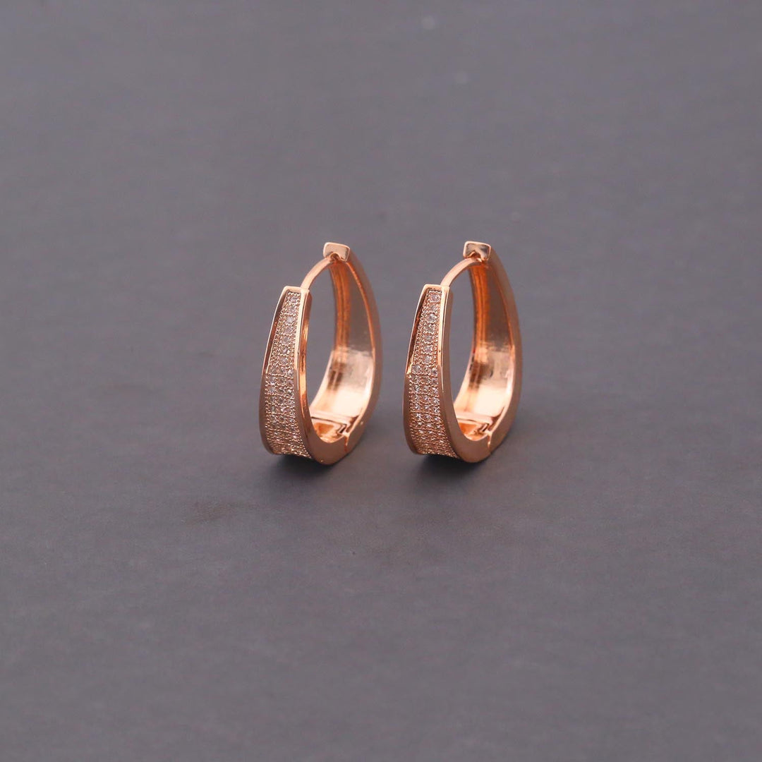 Rose Gold Anais Zirconia Hoops