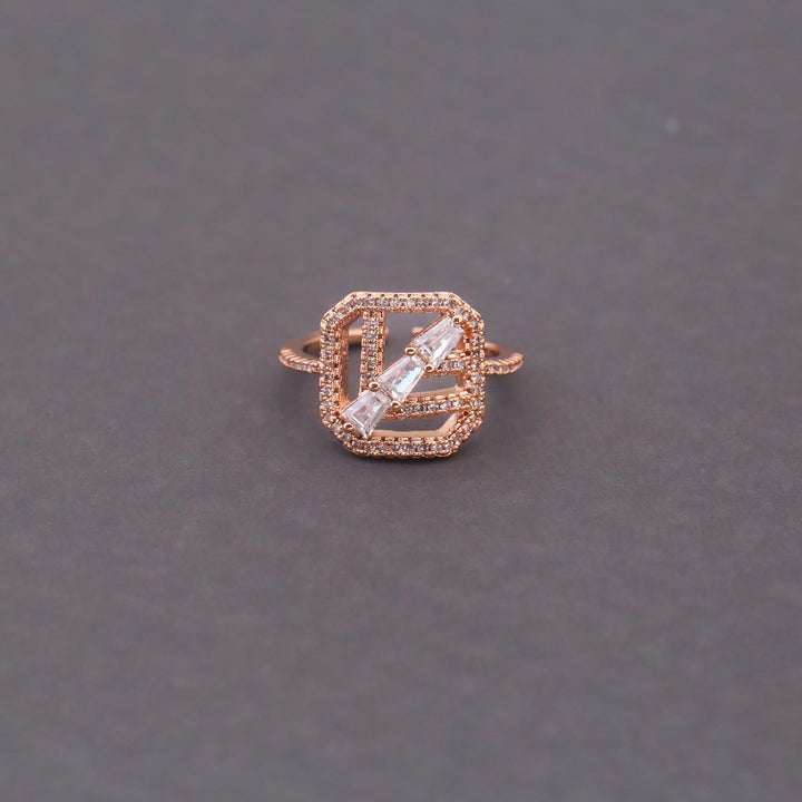 Rose Gold Elara Zirconia Ring