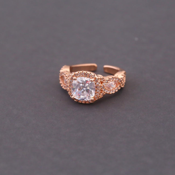 Rose Gold Gloria Zirconia Ring