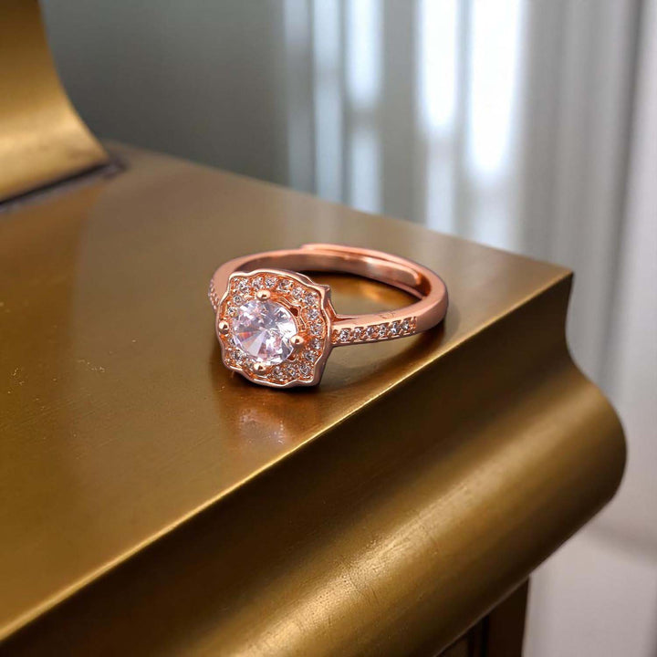 Rose Gold Joni Zirconia Ring