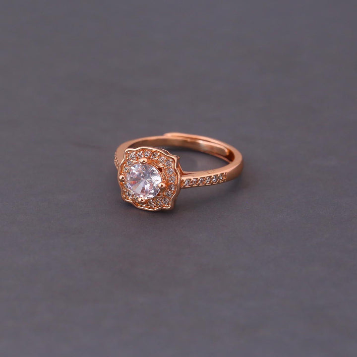 Rose Gold Joni Zirconia Ring