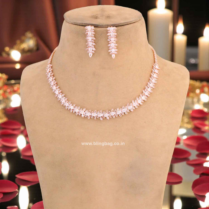 Rose Gold Lucye Zirconia Combo Set