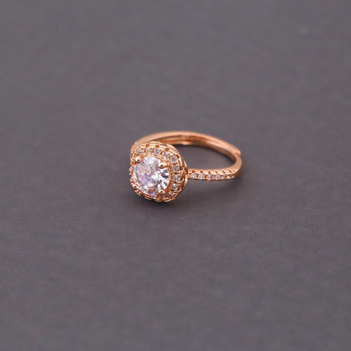 Rose Gold Marla Zirconia Ring