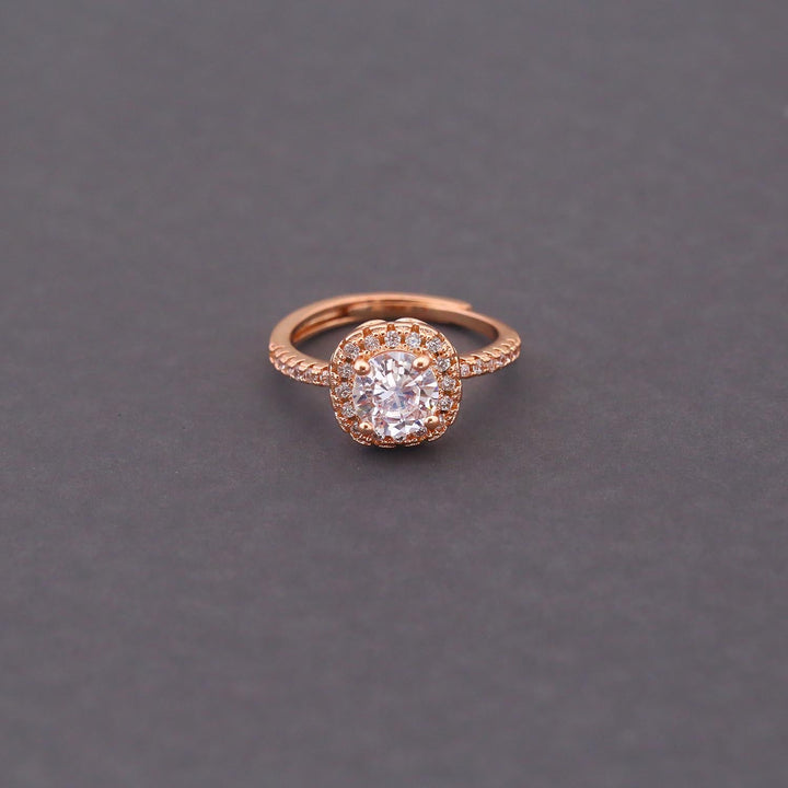 Rose Gold Marla Zirconia Ring