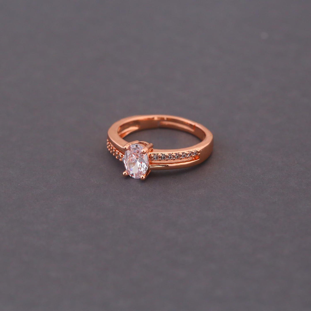 Rose Gold Melisa Zirconia Ring
