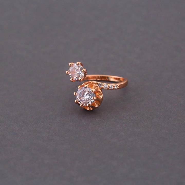 Rose Gold Noelle Zirconia Ring