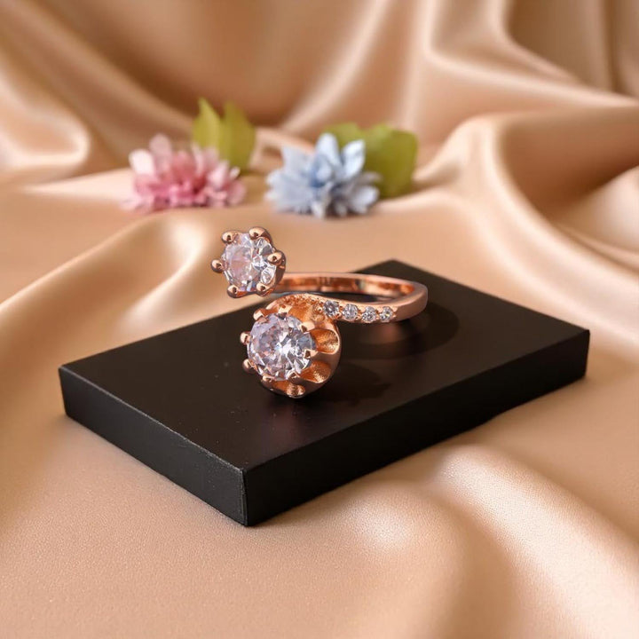 Rose Gold Noelle Zirconia Ring