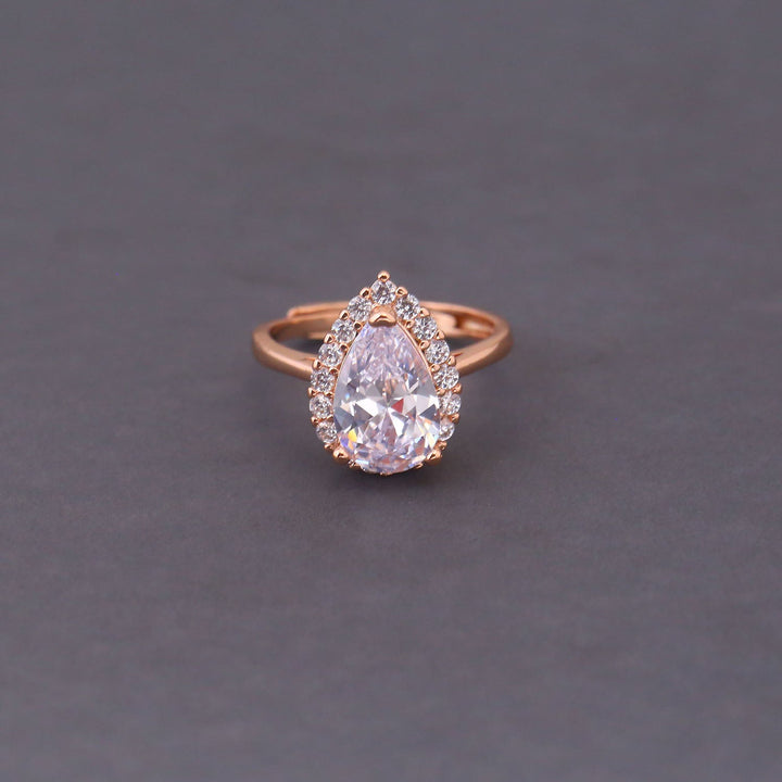 Rose Gold Raeya Zirconia Ring