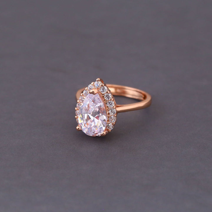 Rose Gold Raeya Zirconia Ring