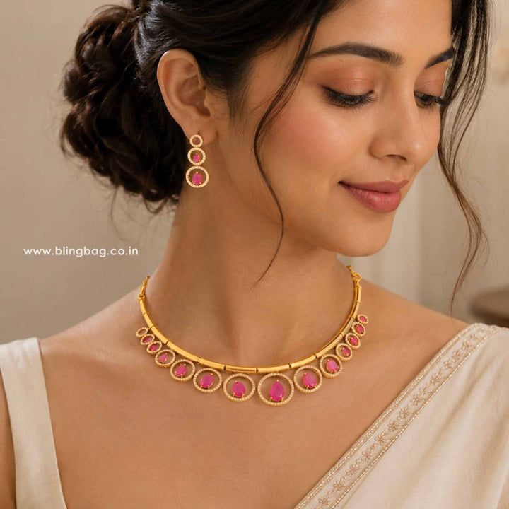 Ruby Chaitani Antique Jewellery Set- New Arrival