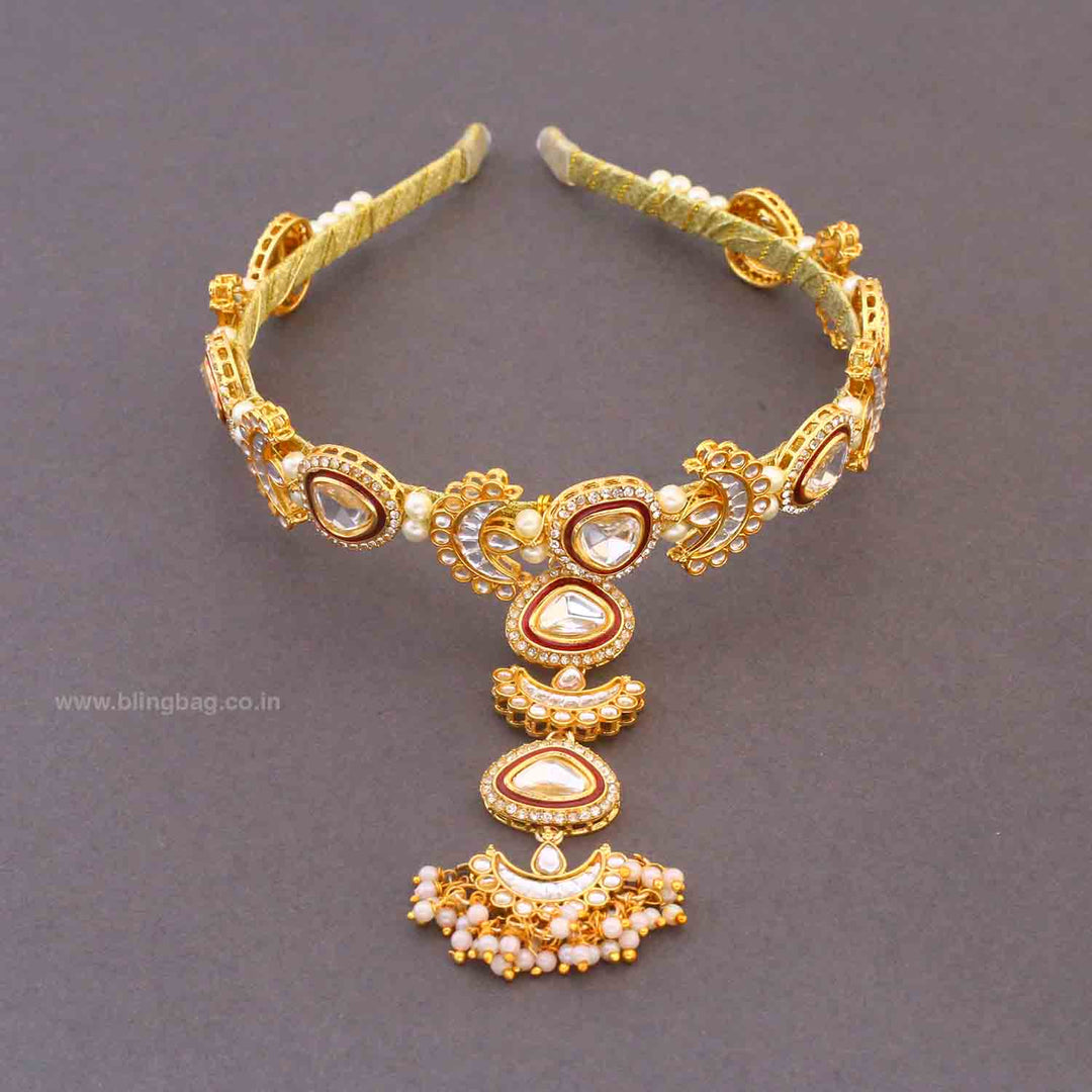 Ruby Kaviska Hairband With Tikka