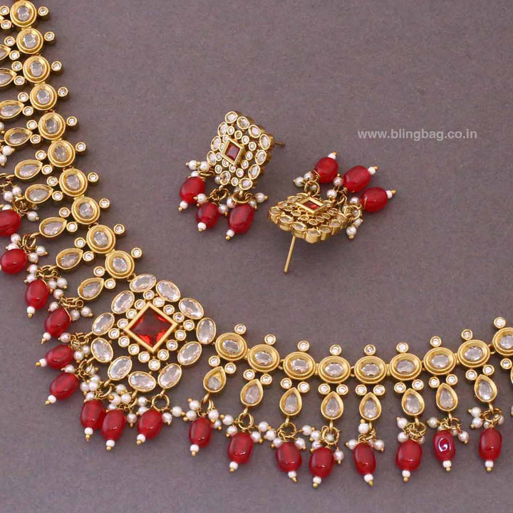 Ruby Yuska Victorian Jewellery Set - New Arrival