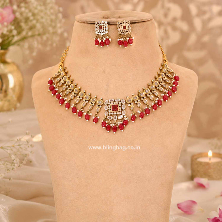 Ruby Yuska Victorian Jewellery Set - New Arrival
