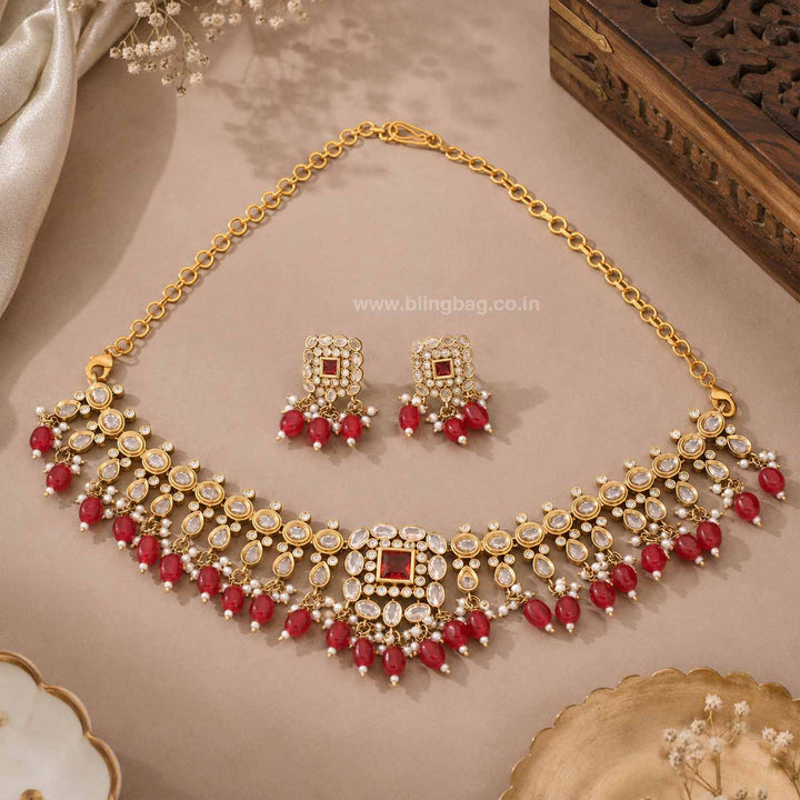 Ruby Yuska Victorian Jewellery Set - New Arrival
