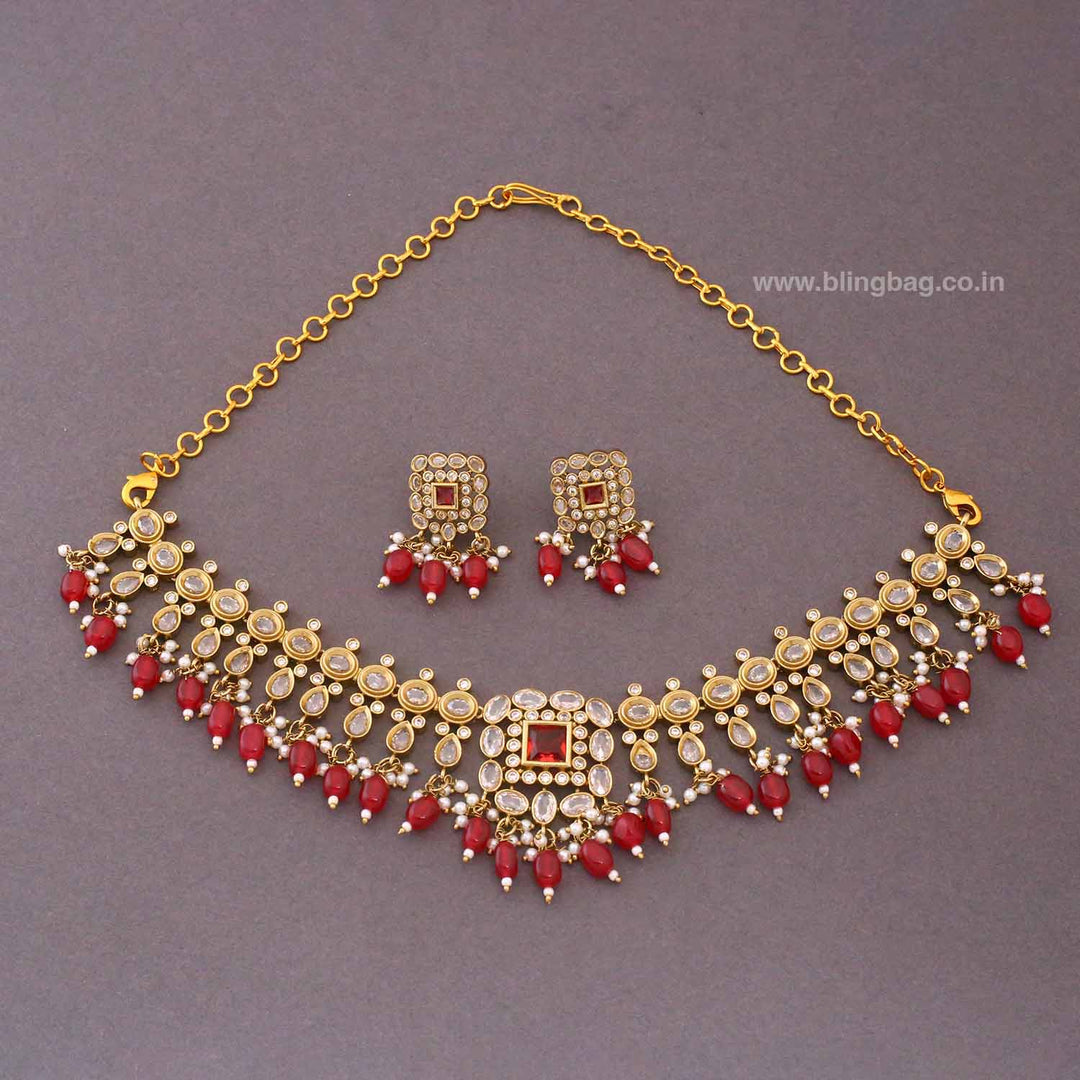 Ruby Yuska Victorian Jewellery Set - New Arrival